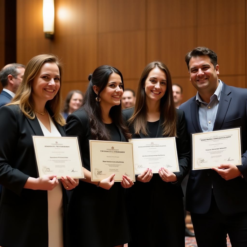Celebración de graduación de estudiantes